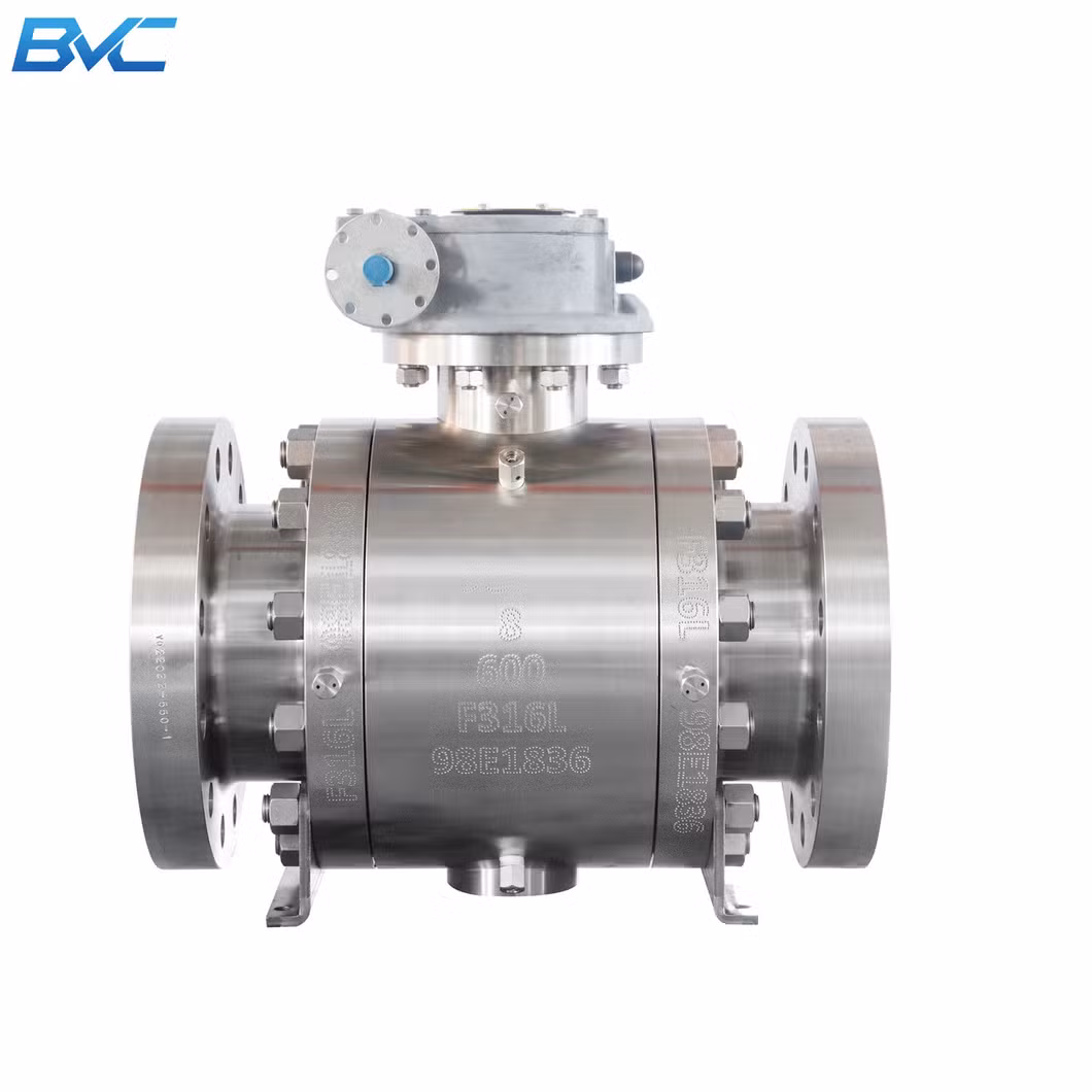 3 Piece Full Bore Forged Carbon Steel Metal Seated Trunnion Ball Valve