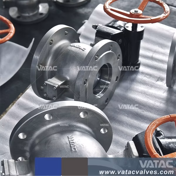 2 Split Body Cast Steel Segment V Port Ball Valve