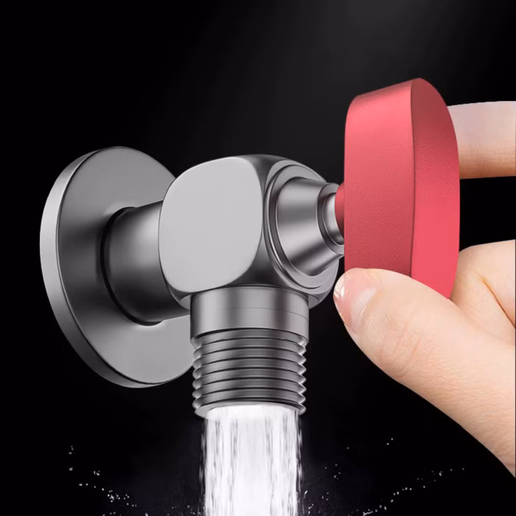 All Copper Angle Valve Hot and Cold Water Ball Valve Core Large Flow Through Switch Gas Water Heater Water Valve