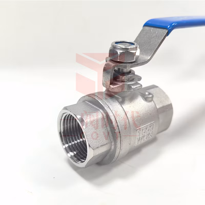 Good Price CF8/CF8m Full Port 2PC Ball Valve Thread End BSPT NPT Stainless Steel Female Manual 2 PCS CE Floating Ball Valve