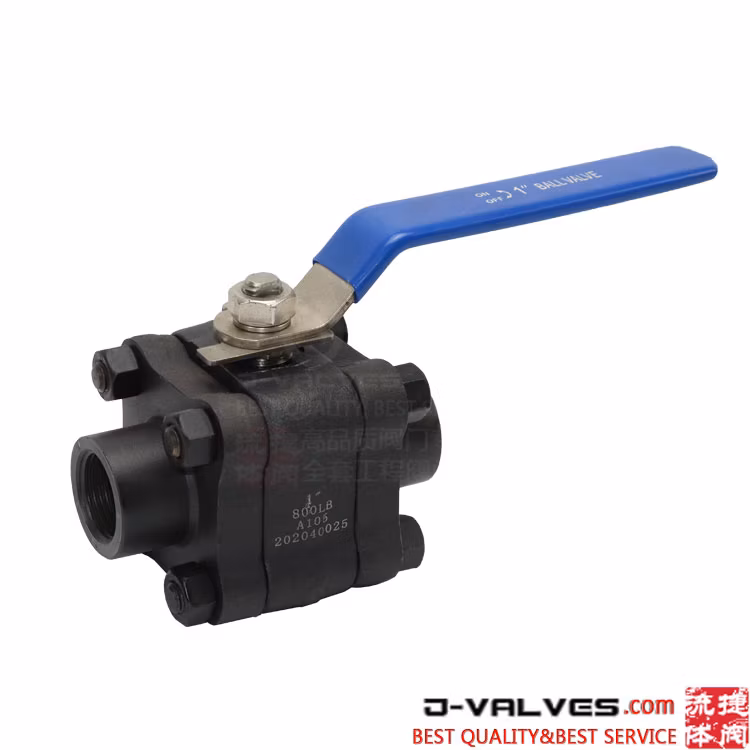 Carbon Steel A105 Buttweld 3 Piece Ball Valve with Lever Operated