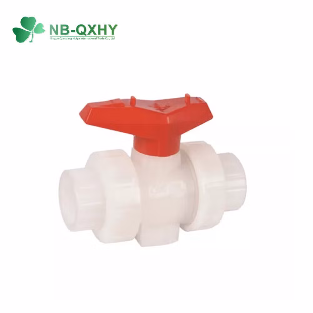 High Quality Plastic DIN ANSI BS JIS Standard PVDF PVC CPVC Pph1/2"-4" True Union Ball Valve for Socket Threaded Type for Agricultural Field, Irrigation System