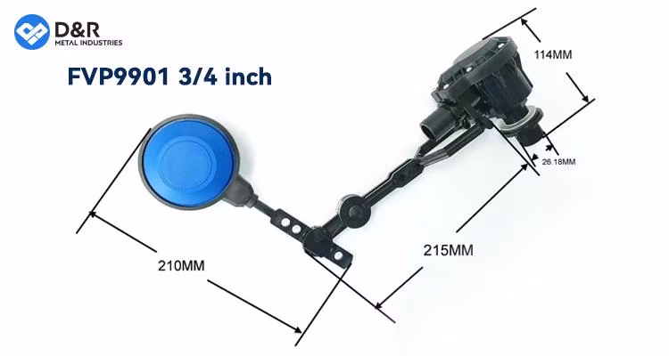 D&R New Arrivals OEM Plastic Float Ball Valve Water Storage Tank Floating Ball Valve