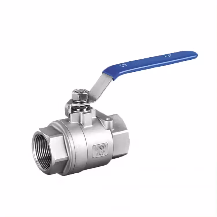 Stainless Steel 2PC Floating Ball Threaded Hard Seal Ball Valve