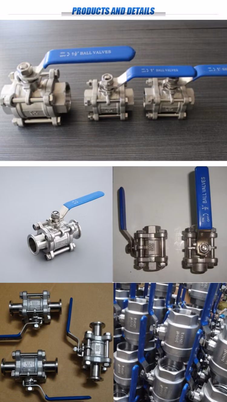 Industrial 1 Inch Handle 3PC Flanged High Pressure Stainless Steel Ball Valve Price