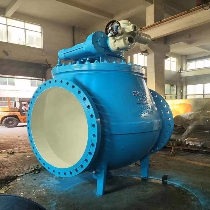 API 2500lb Electric Top Entry Trunnion Mounted Ball Valve