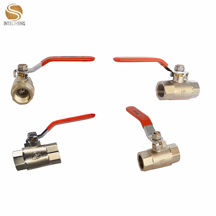 1/2, 3/4, 1, 1-1/4, 1-1/2, 2 Inch Lockable Forged Brass Ball Valve with Long Handle Male Fermale Thread Long Handle (TF-118)