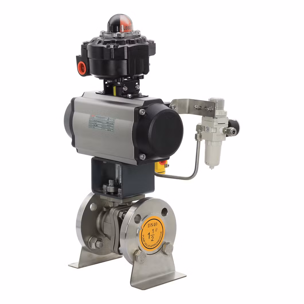 40A-600A for Body Size of Quality Pneumatic Actuator for Soft Seated Trunnion Ball Valves with Three-Piece Design Features