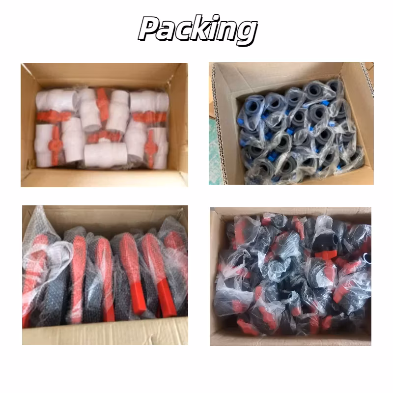 Salvador OEM ODM Manufacturer Pipe Valve UPVC Manual Injection Molded Plastic Three Pieces Compact Ball Valve
