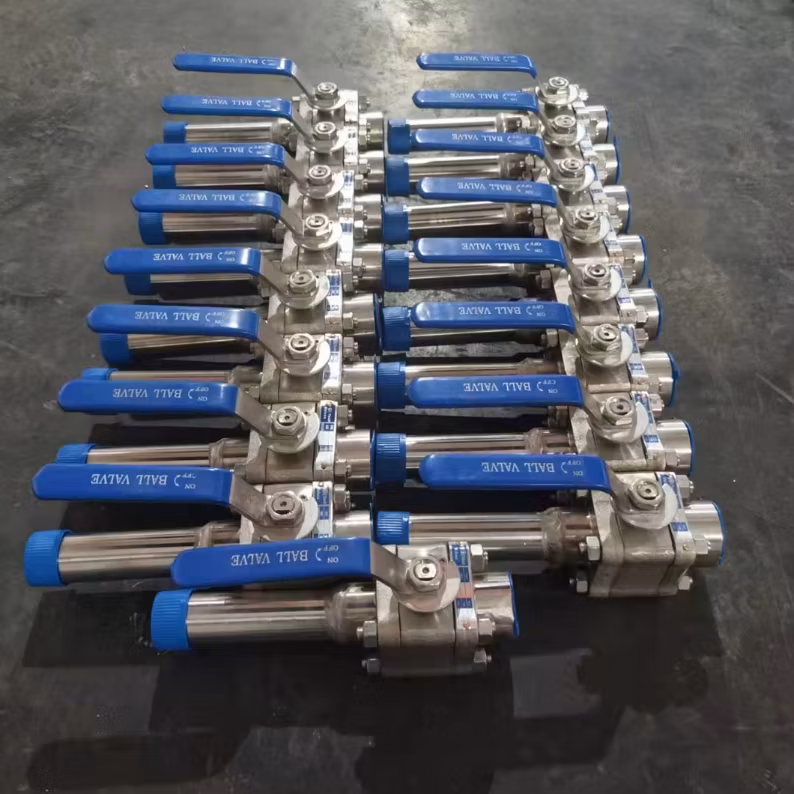 Forged Thread Welding Soft Seal A105 Manual Three-Piece Ball Valve