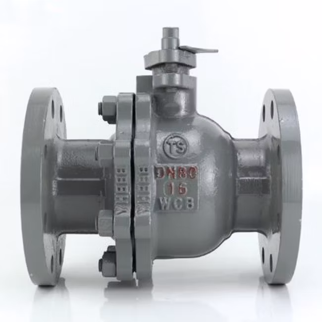 2PCS Cast Steel Floating Split Body Side Entry Ball Valve