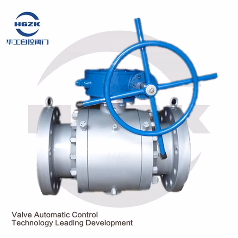 Turbo Gearbox Stainless Steel Fixed Ball Valve