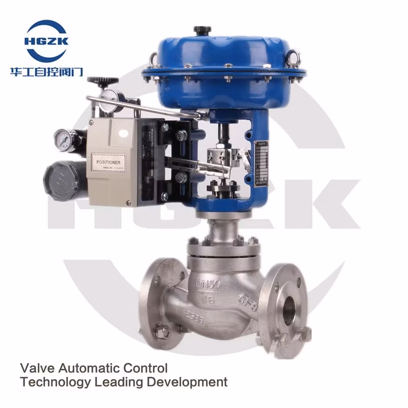 Pneumatic Control Valve Stainless Steel Temperature Pressure Flow Steam Water Pressure Positioner 4-20mA Ball Butterfly Actuator