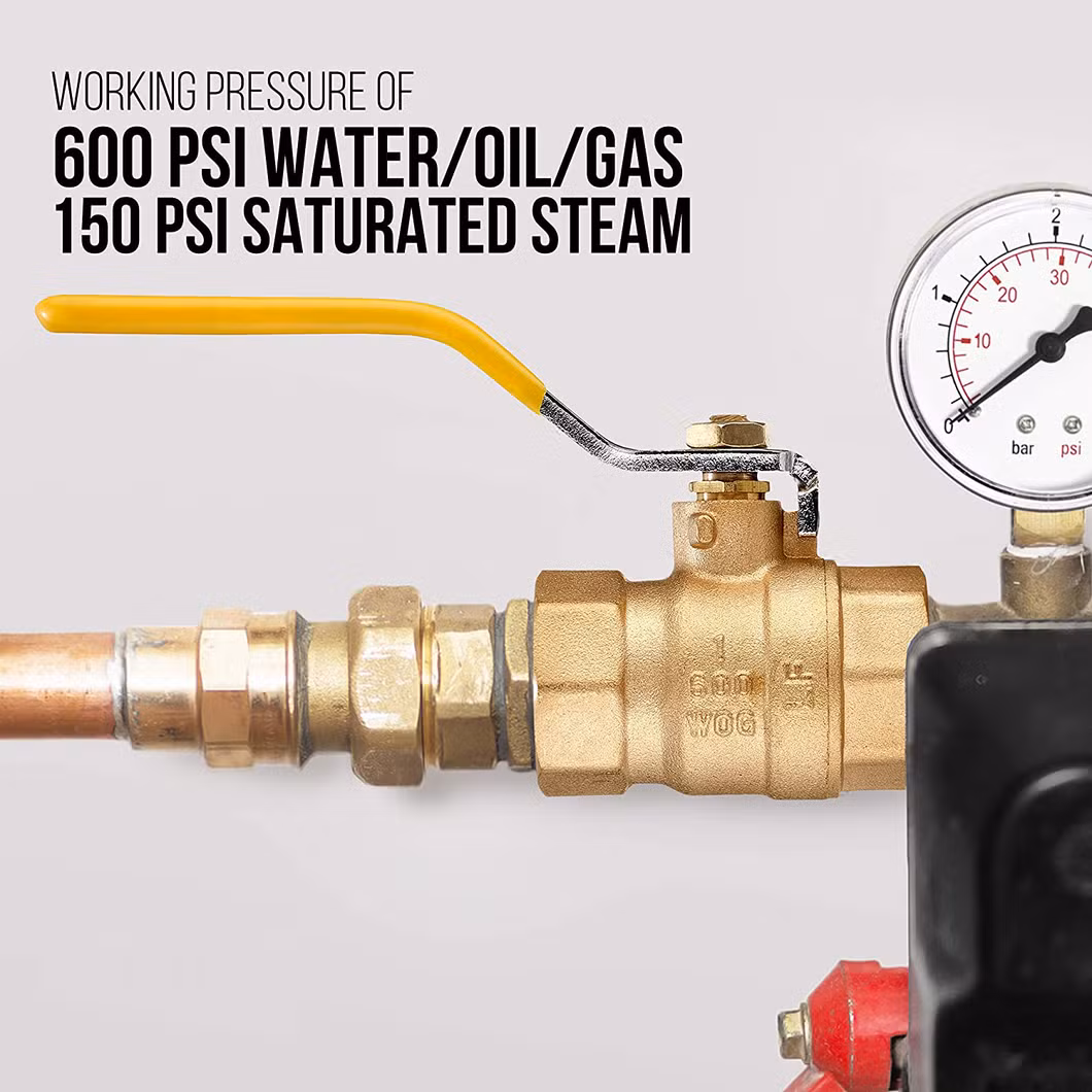 Best Seller Good Price Quality PTFE Seal DN25 DN15 Pn15 Female Full Bore Forged Cw617n Brass Ball Valve