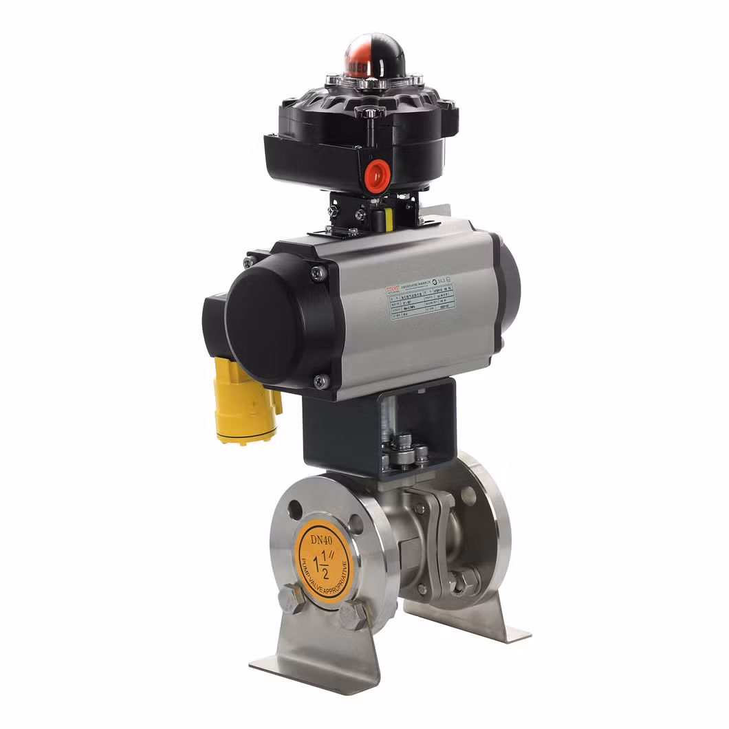 40A-600A for Body Size of Quality Pneumatic Actuator for Soft Seated Trunnion Ball Valves with Three-Piece Design Features