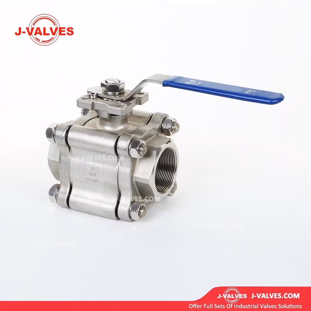 J-Valves Bw/Sw 3PC Floating Ball Valve Manual Operation 2000wog
