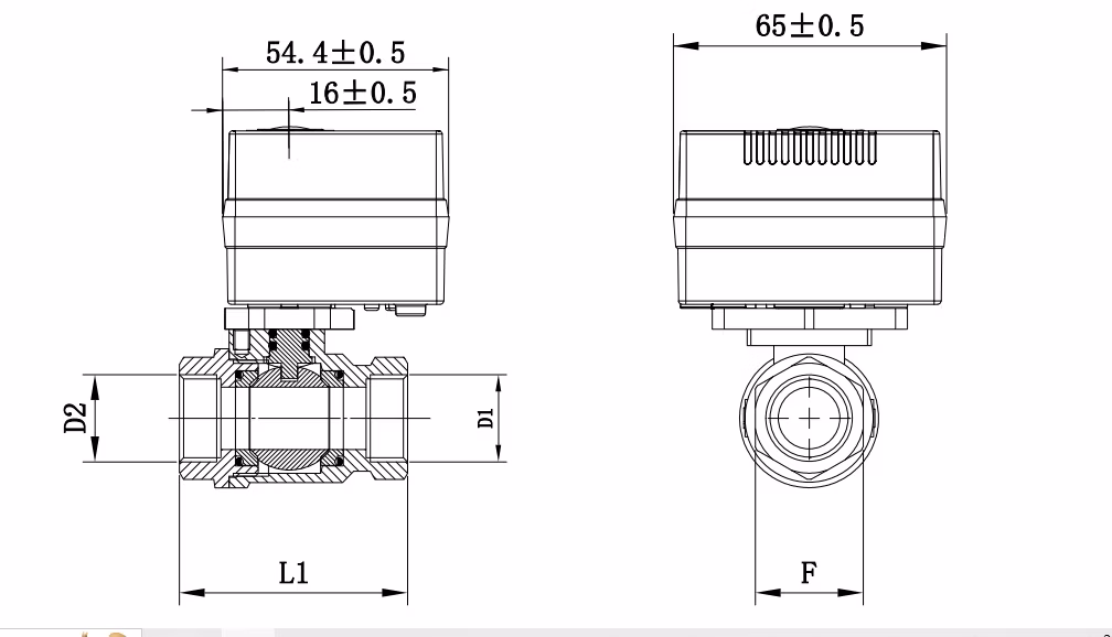 Water Pipe Air Conditioner 24V Motorized Electric Control DN25 1 Inch Stainless Steel Ball Valve with Actuator Best Seller