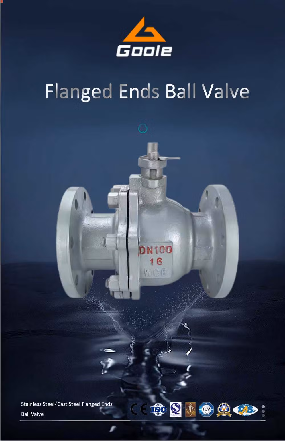 2PCS Cast Steel Floating Split Body Side Entry Ball Valve
