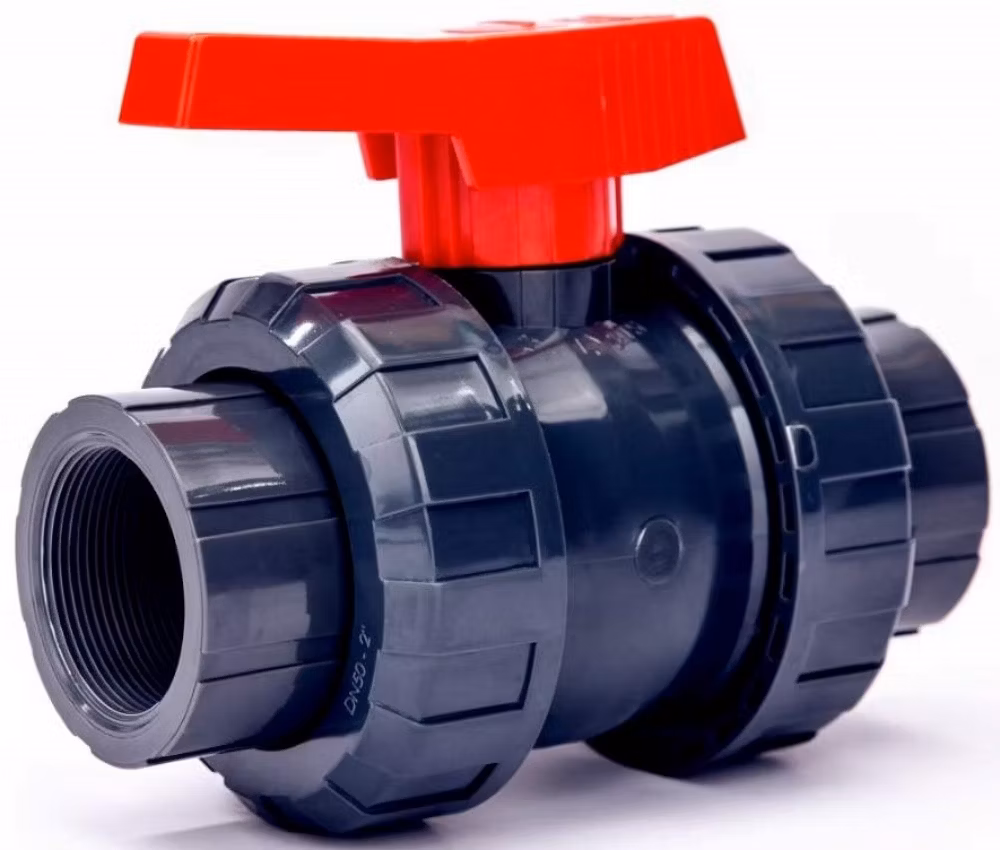 High Quality 1.6MPa (PN16) PVC Union Body Female Thread Ball Valve UPVC True Union Ball Valve Plastic Double Union Ball Valve 1/2"-4"