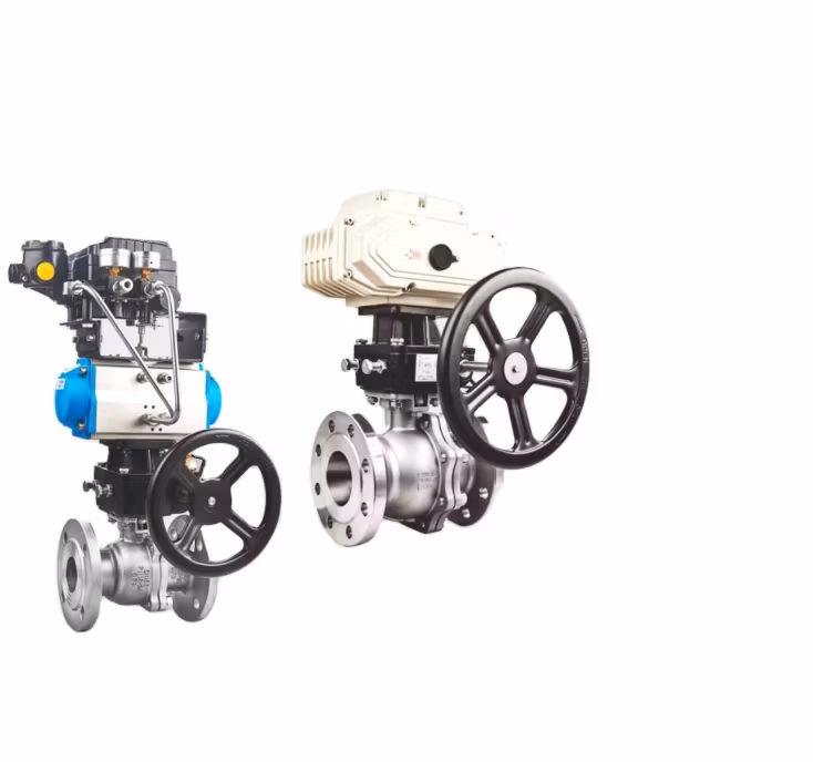 Jtaiv Industrial Ball Valve 3 Inch SS316 Include Actuator Heavy Duty Explosion-Proof Pneumtica Flanged 2 Inch Ball Valve