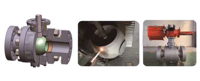 40A-600A for Body Size of Quality Pneumatic Actuator for Soft Seated Trunnion Ball Valves with Three-Piece Design Features