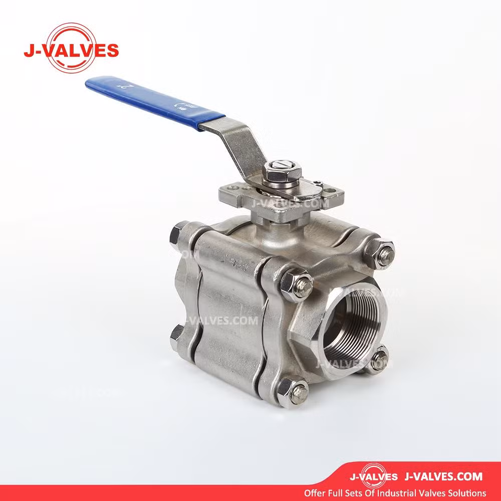 J-Valves Bw/Sw 3PC Floating Ball Valve Manual Operation 2000wog