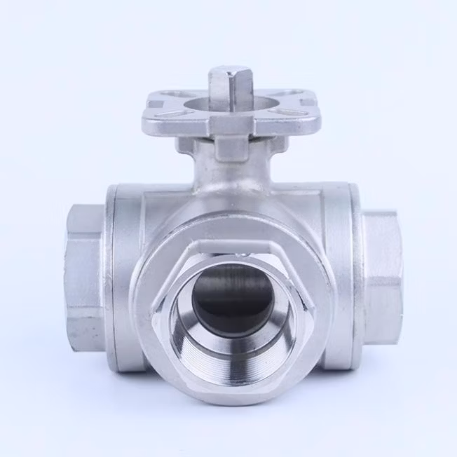 Platform Stainless Steel 304 PTFE Soft Seal Three-Way Wire Buckle Ball Valve