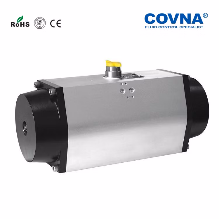 Covna Stainless Steel Fixed Type Pneumatic Flange Ball Valve