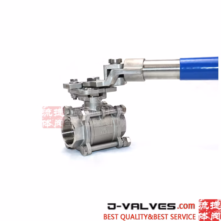 Lever Operated 3 Piece Stainless Steel Ball Valve