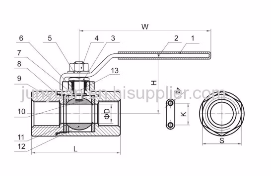 200opsi Reduced Port Ball Valve