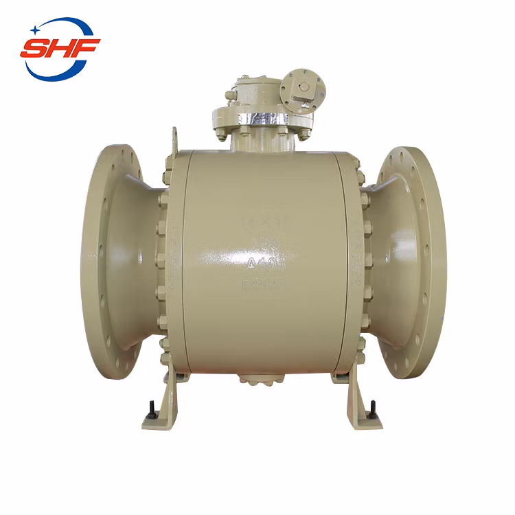 Gear Operator 16X12 Inch Hf Trunnion Reduced Bore Class 150lb 3PCS Ball Valve
