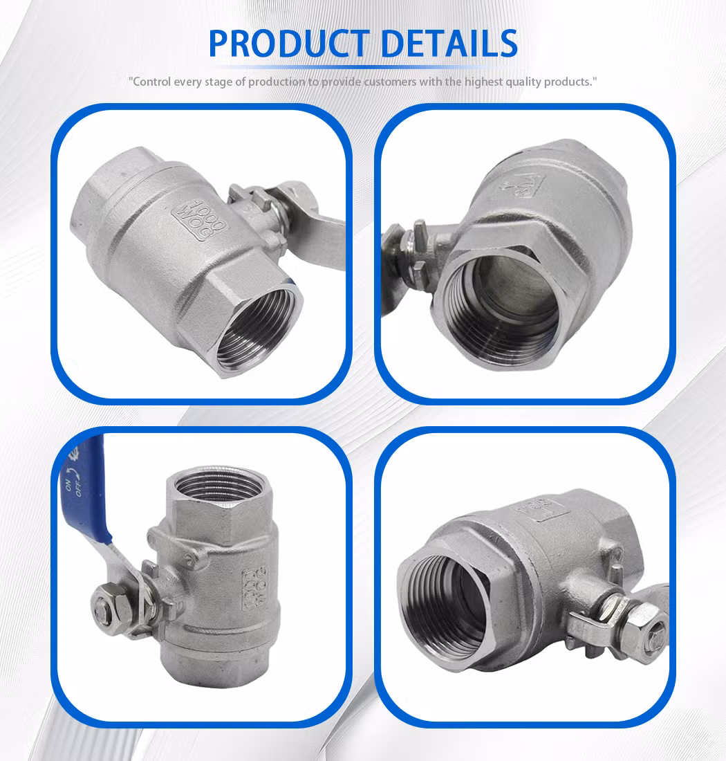 Customize OEM/ODM Stainless Steel Large Flow High Pressure Thread Ball Valve