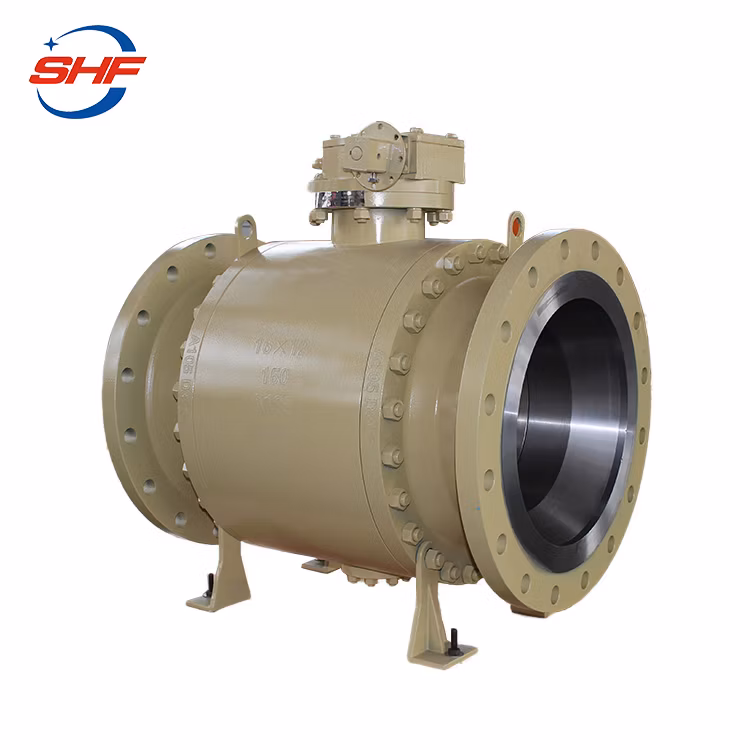 Gear Operator 16X12 Inch Hf Trunnion Reduced Bore Class 150lb 3PCS Ball Valve