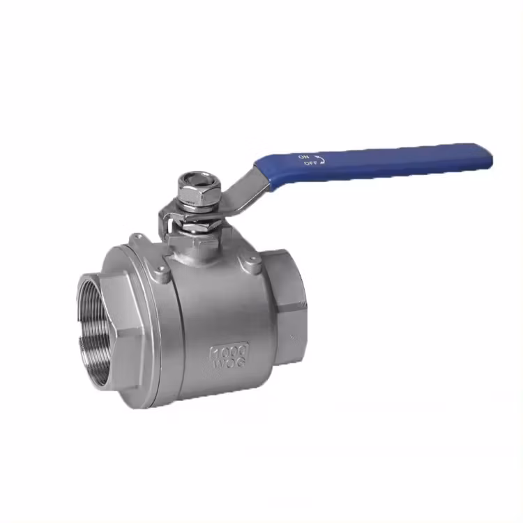 Stainless Steel 2PC Floating Ball Threaded Hard Seal Ball Valve