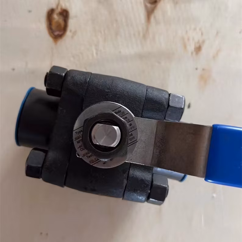Forged Thread Welding Soft Seal A105 Manual Three-Piece Ball Valve