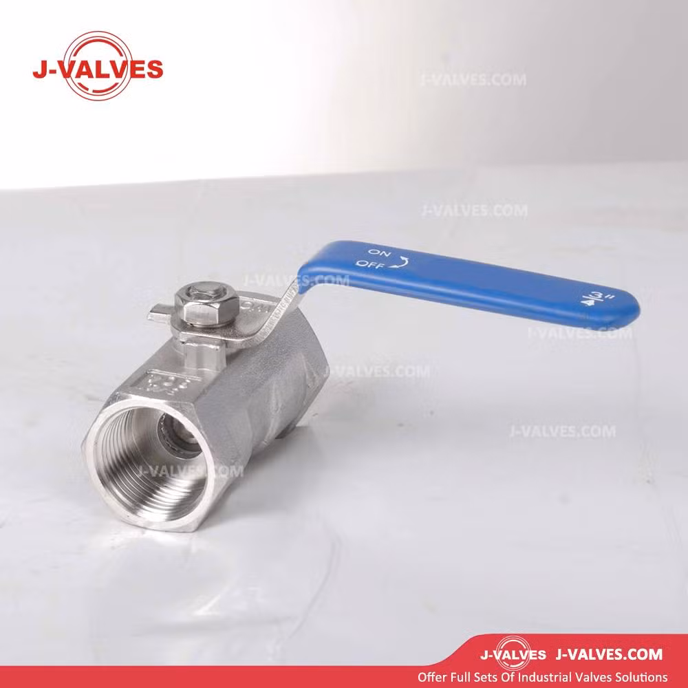 J-Valves 1PC Floating Ball Valve Manual Operated Reduced Port Carbon/Stainless Steel Wcb/304/316