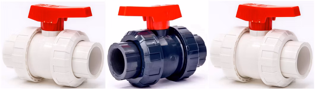High Quality 1.6MPa (PN16) PVC Union Body Female Thread Ball Valve UPVC True Union Ball Valve Plastic Double Union Ball Valve 1/2"-4"