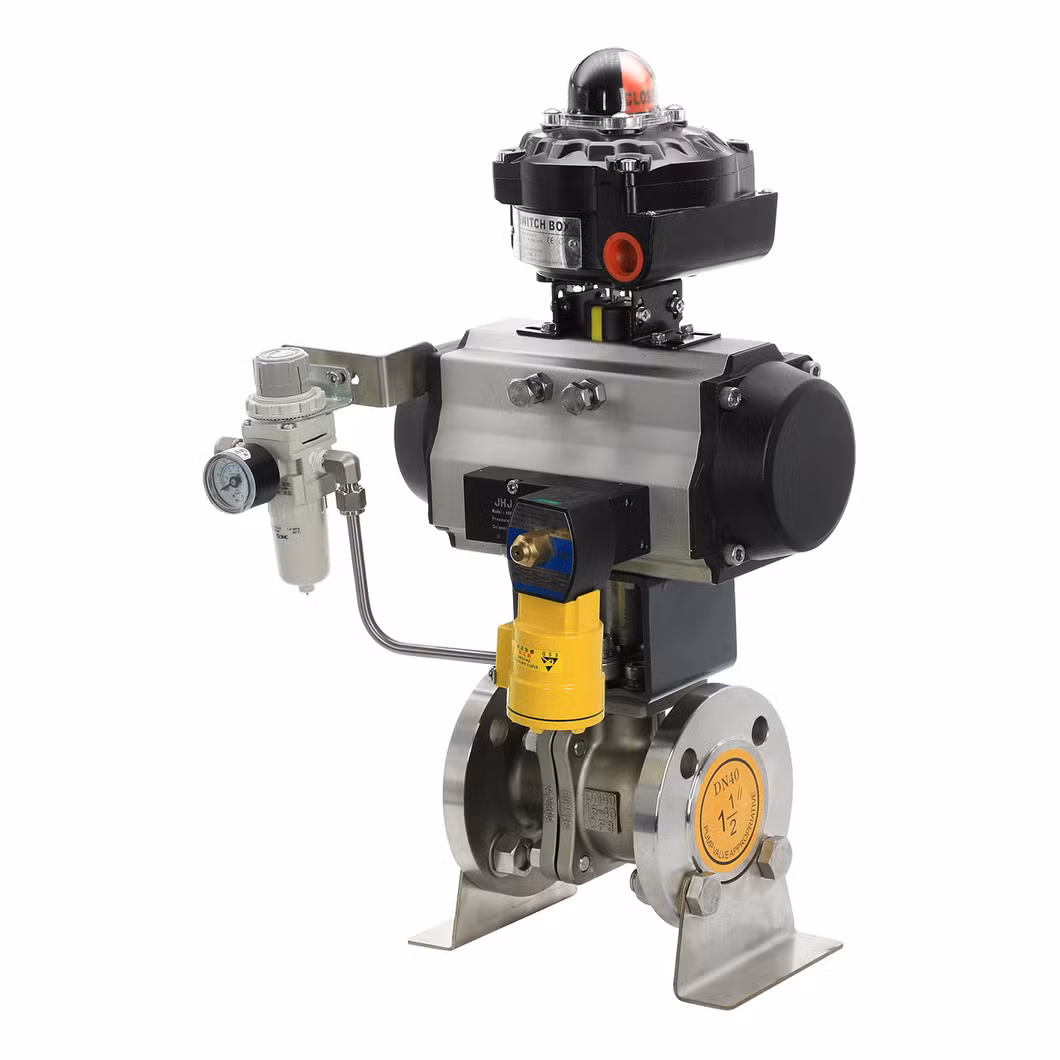 40A-600A for Body Size of Quality Pneumatic Actuator for Soft Seated Trunnion Ball Valves with Three-Piece Design Features