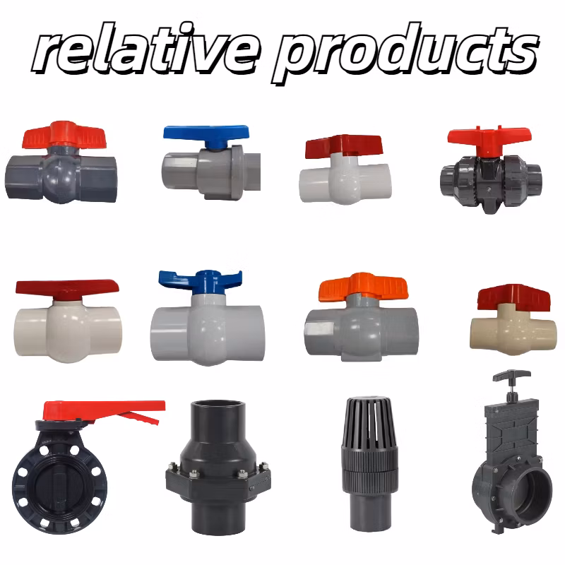 Salvador OEM ODM Manufacturer Pipe Valve UPVC Manual Injection Molded Plastic Three Pieces Compact Ball Valve