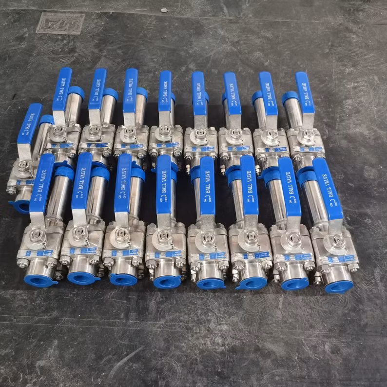 Forged Thread Welding Soft Seal A105 Manual Three-Piece Ball Valve