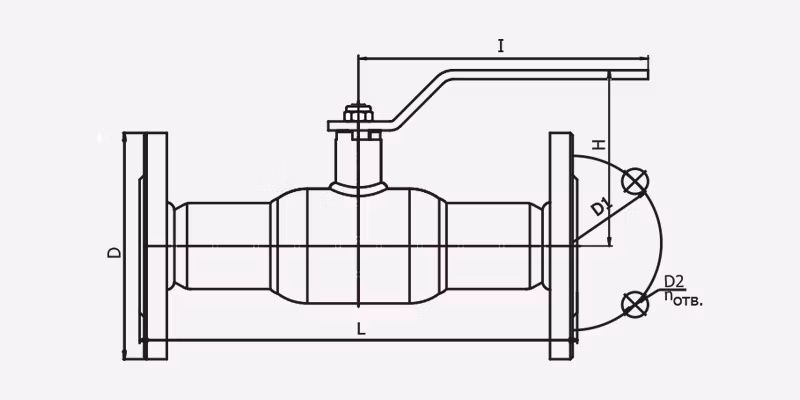 Heating Fixed Fully Welded Flange Ball Valve