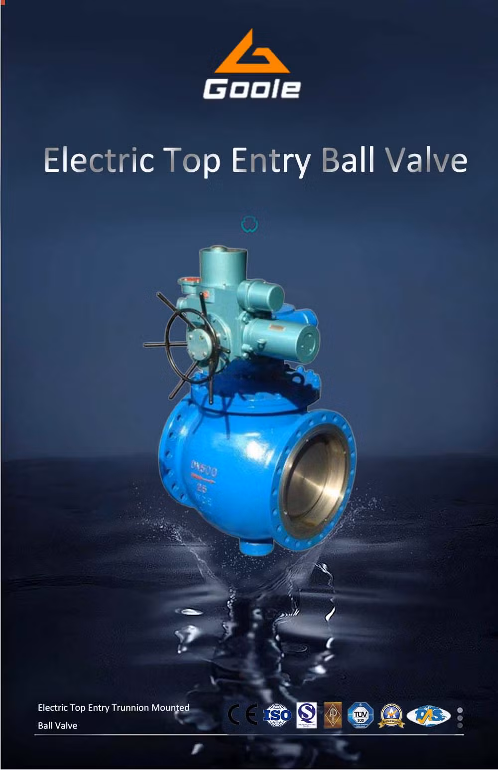 ANSI Electric Forged Steel Top Entry Trunnion Mounted Ball Valve