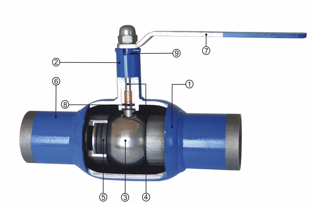Cast Steel Welded Soft Seal Floating Ball Valve