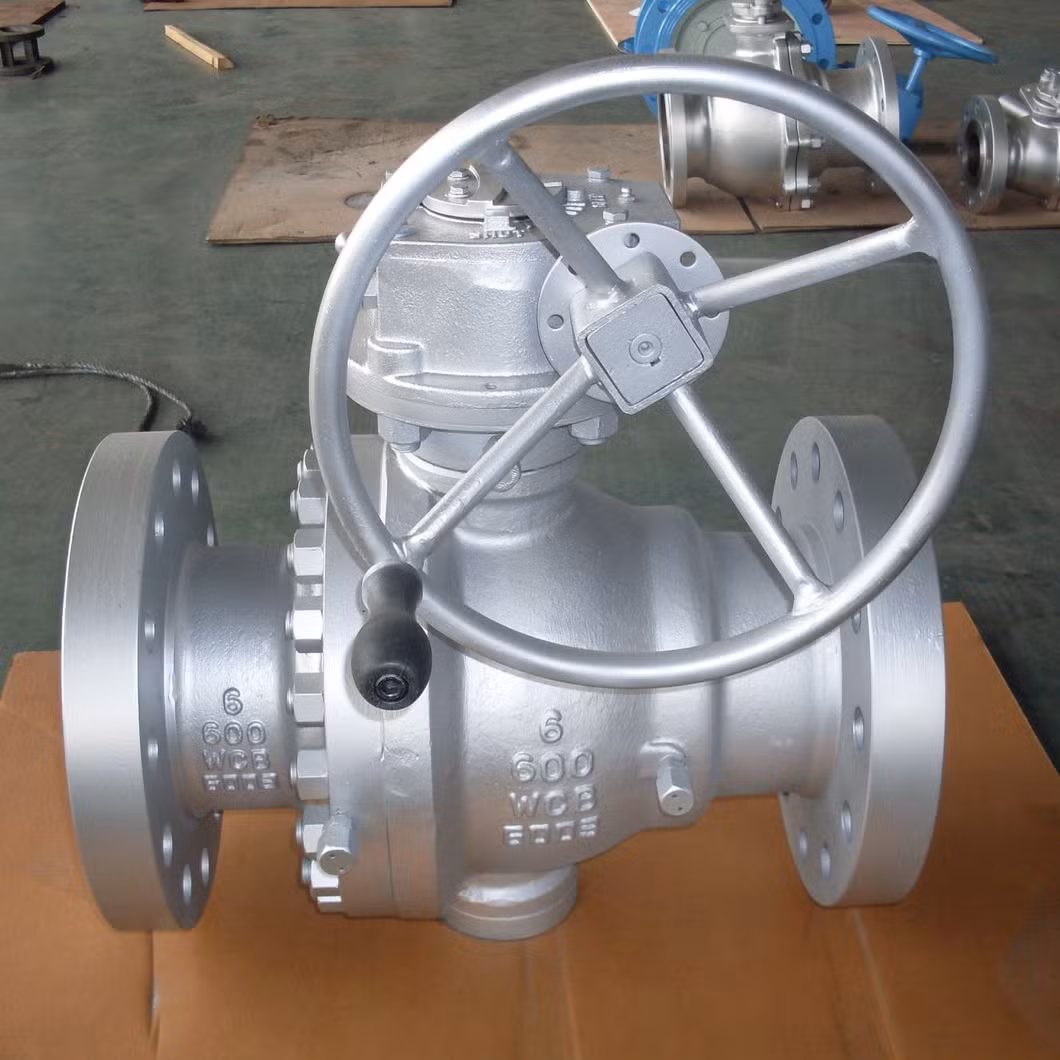 8 Inch 600lb Stainless Steel CF8 Trunnion Ball Valve with Extended Nonnet &Stem and Drip Tray