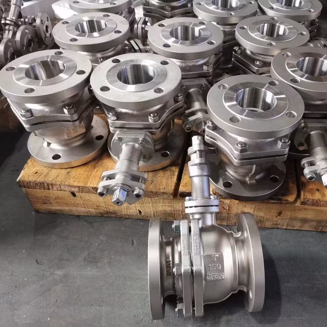 Lever Operated Ball Valve 2 Inch PTFE Seat Flanged RF Wcb Ball Valve