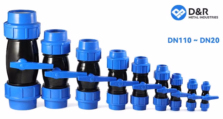 D&R Factory High Quality Cheap Price DN20-110 Quick Coupler Valve PP Ball Valve