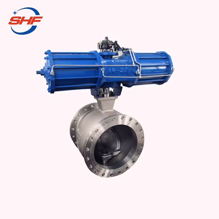 ASTM Side Entry V Types of Pneumatic Ball Valve