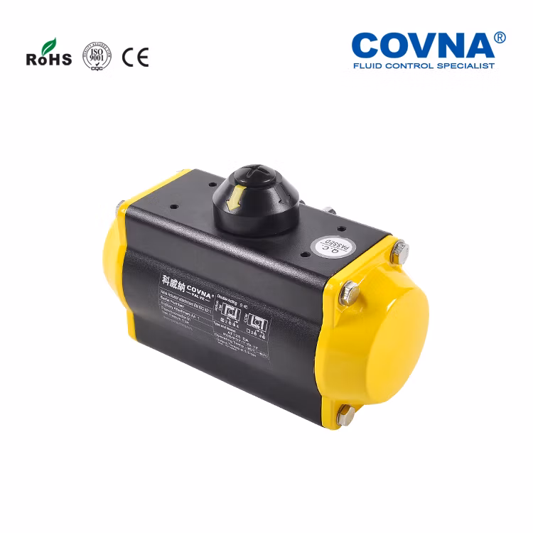 Covna Stainless Steel Fixed Type Pneumatic Flange Ball Valve