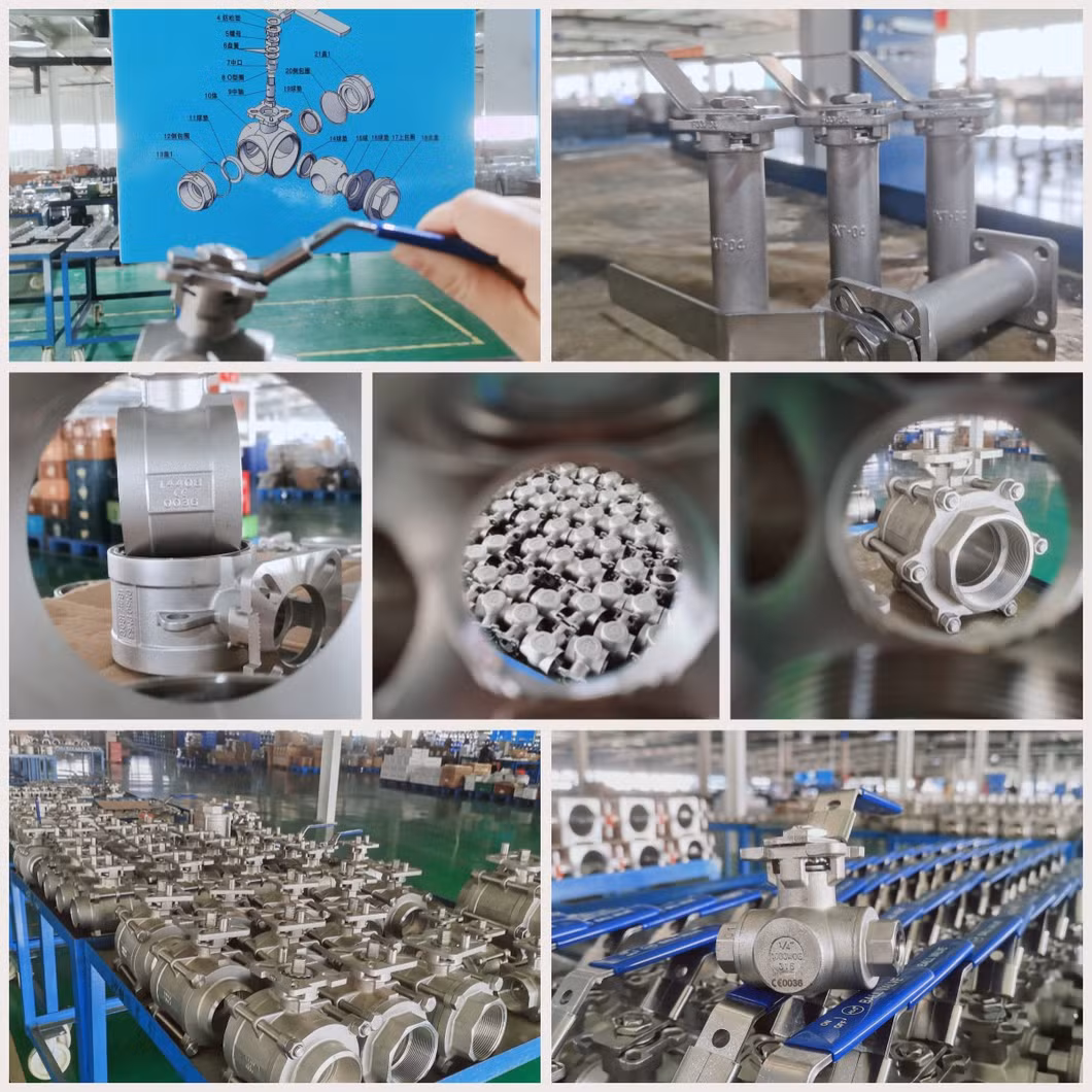 SS304/316 Thread/Butt Weld/Socket Weld/Sanitary Tri-Clamp-Pn16/Pn40-DIN/ANSI/JIS with Is05211 Mounting Pad Stainless Steel Ball Valve