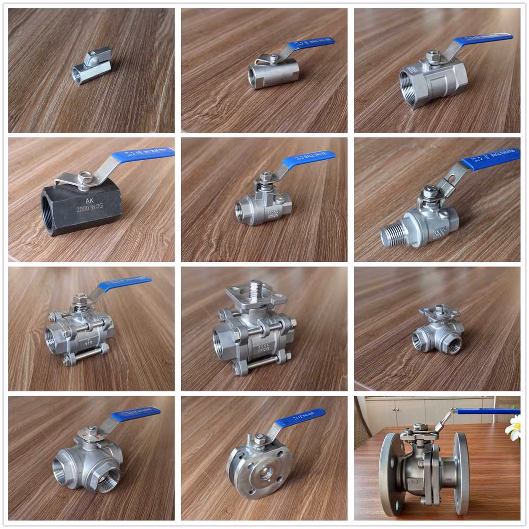 1/2"-6" Three Way Carbon Steel Floating Ball Valve with T/ Type